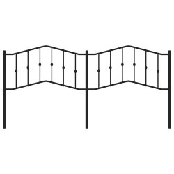 Tête de lit métal noir 193 cm 