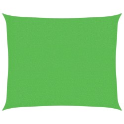 Voile d'ombrage 160 g/m² Vert clair 2,5x3 m PEHD 
