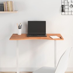 Dessus de bureau 80x(36-40)x1,5 cm bois massif de hêtre 