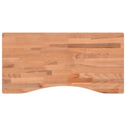Dessus de bureau 80x(36-40)x1,5 cm bois massif de hêtre 