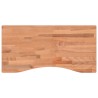 Dessus de bureau 80x(36-40)x1,5 cm bois massif de hêtre 