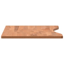 Dessus de bureau 80x(36-40)x1,5 cm bois massif de hêtre 