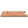 Dessus de bureau 80x(36-40)x1,5 cm bois massif de hêtre 