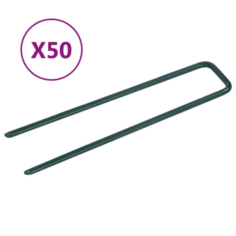 Clous pour gazon artificiel 50 pcs Forme de U Fer Clous pour gazon artificiel 50 pcs Forme de U Fer