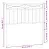 Tête de lit métal blanc 90 cm 