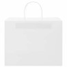 Sacs en papier 50 pcs avec poignées blanc 32x22x24 cm 