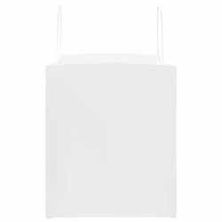Sacs en papier 50 pcs avec poignées blanc 32x22x24 cm 