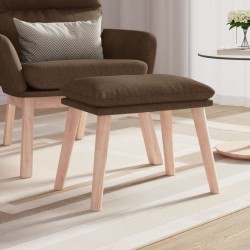 Repose-pied Marron 45x29,5x35 cm Tissu 
