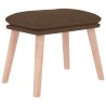 Repose-pied Marron 45x29,5x35 cm Tissu 