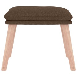 Repose-pied Marron 45x29,5x35 cm Tissu 