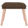 Repose-pied Marron 45x29,5x35 cm Tissu 