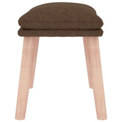 Repose-pied Marron 45x29,5x35 cm Tissu 