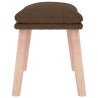 Repose-pied Marron 45x29,5x35 cm Tissu 