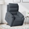 Fauteuil inclinable électrique gris foncé velours 