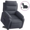 Fauteuil inclinable électrique gris foncé velours 