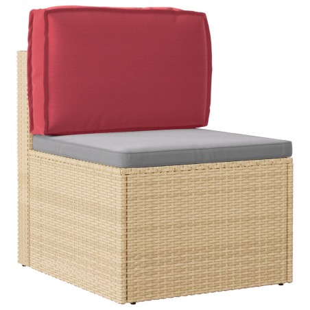 Coussin de palette pour dossier Rouge vin 60x40x12 cm Tissu Oxford 