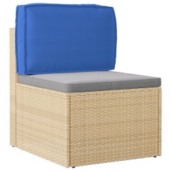 Coussin de palette pour dossier Bleu royal 60x40x12 cm Tissu Oxford 