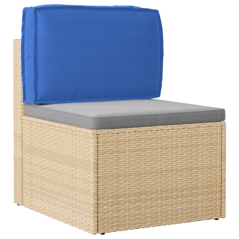 Coussin de palette pour dossier Bleu royal 60x40x12 cm Tissu Oxford 