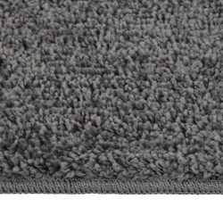 Tapis shaggy antidérapant Gris 80x150 cm 