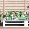 Coussin de palette multicolore 120x40x12 cm tissu 