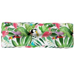 Coussin de palette multicolore 120x40x12 cm tissu 