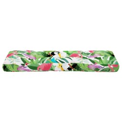 Coussin de palette multicolore 120x40x12 cm tissu 