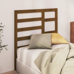 Tête de lit Marron miel 81x4x104 cm Bois massif de pin 