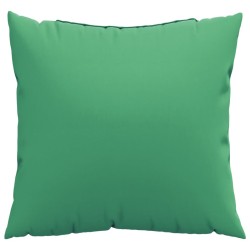 Coussins de canapé lot de 4 vert 40x40 cm tissu 
