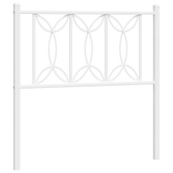 Tête de lit métal blanc 75 cm 
