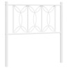 Tête de lit métal blanc 75 cm 