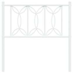 Tête de lit métal blanc 75 cm 