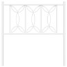 Tête de lit métal blanc 75 cm 