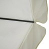 Parasol de jardin avec base portable aluminium blanc 
