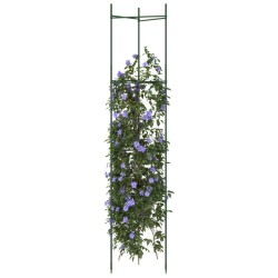 Cage à tomates 2 pcs 154 cm acier et PP 