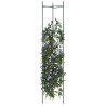 Cage à tomates 2 pcs 154 cm acier et PP 