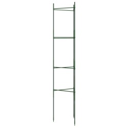 Cage à tomates 2 pcs 154 cm acier et PP 