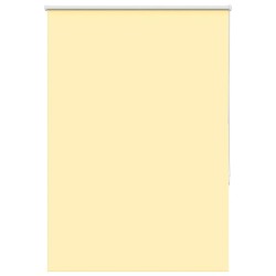 Store enrouleur occultant jaune largeur du tissu 110,7 cm 