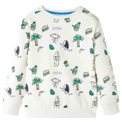Sweat-shirt pour enfants écru doux 140 