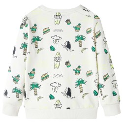 Sweat-shirt pour enfants écru doux 140 