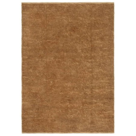 Tapis à poils bouclés fait à la main 80x160 cm Jute et coton 
