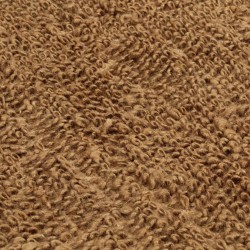 Tapis à poils bouclés fait à la main 80x160 cm Jute et coton 
