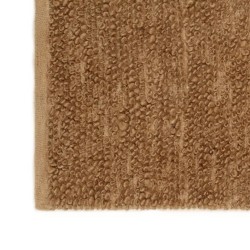 Tapis à poils bouclés fait à la main 80x160 cm Jute et coton 