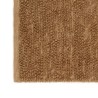 Tapis à poils bouclés fait à la main 80x160 cm Jute et coton 