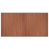 Tapis rectangulaire marron 100x200 cm bambou 