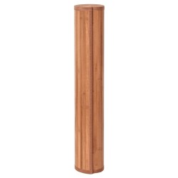 Tapis rectangulaire marron 100x200 cm bambou 