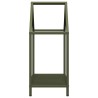 Portant de bois chauffage vert olive 40x25x60 cm 