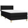 Sommier à lattes de lit avec matelas Noir 90x190 cm Tissu 