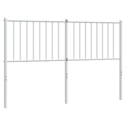Tête de lit métal blanc 140 cm 