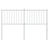 Tête de lit métal blanc 140 cm 