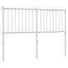 Tête de lit métal blanc 140 cm 